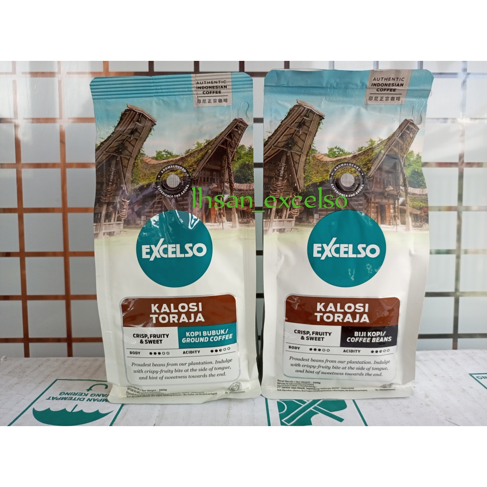 

Excelso Kalosi Toraja Bubuk & Biji 200 gram