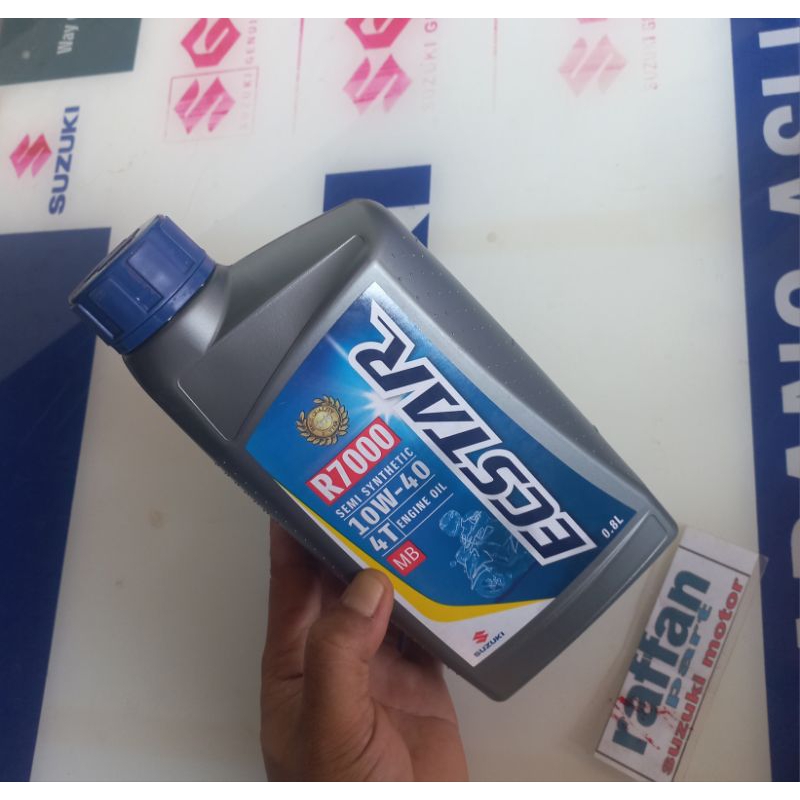 ENGINE OIL Oli mesin 0.8L MB R7000 Matik  asli ECSTAR  suzuki 10W-40 nex lets  spin skywave hayate s