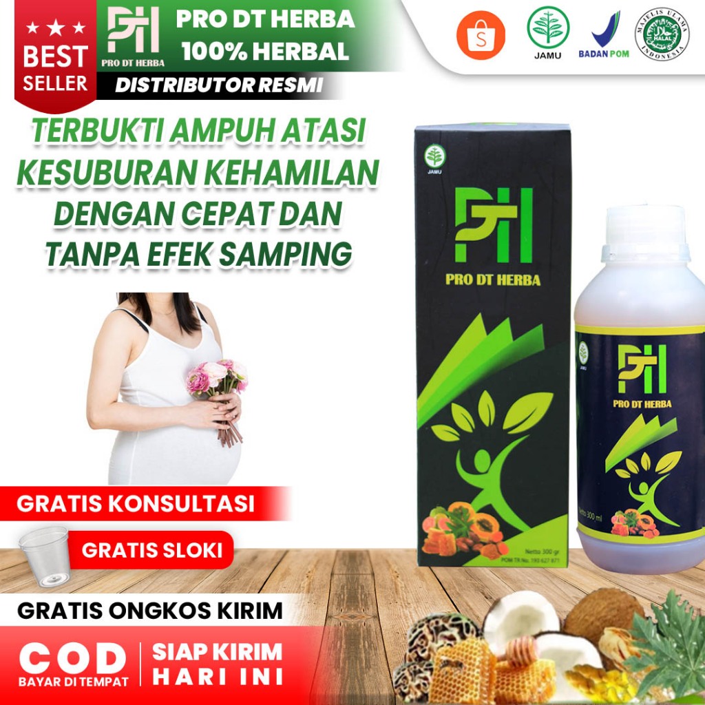 Obat Promil Cepat Hamil Ampuh untuk Suami Istri Pro Dt Herba ISi 300 Gr