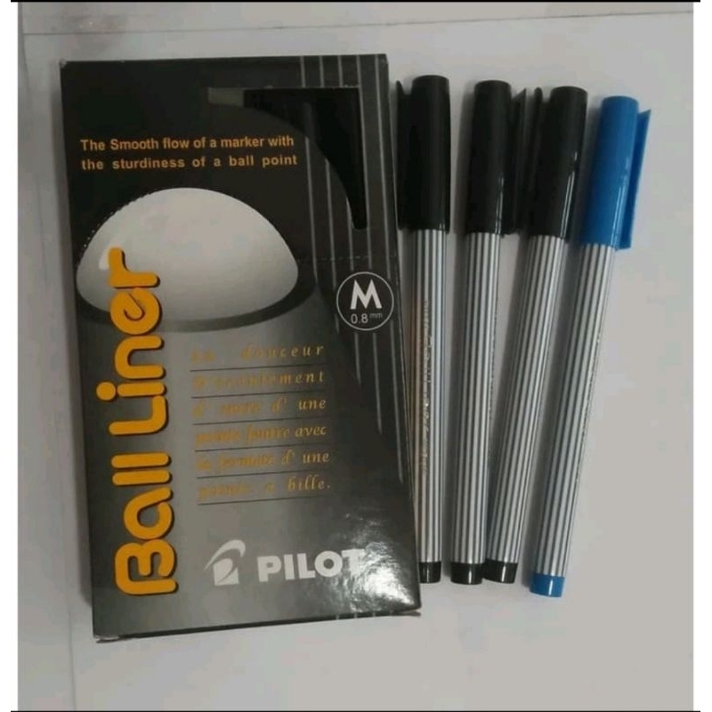 

Pulpen Ball Liner 0,8 Merk Pilot per pack