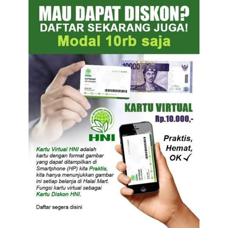 KARTU MEMBER (DISKON) HNI HPAI