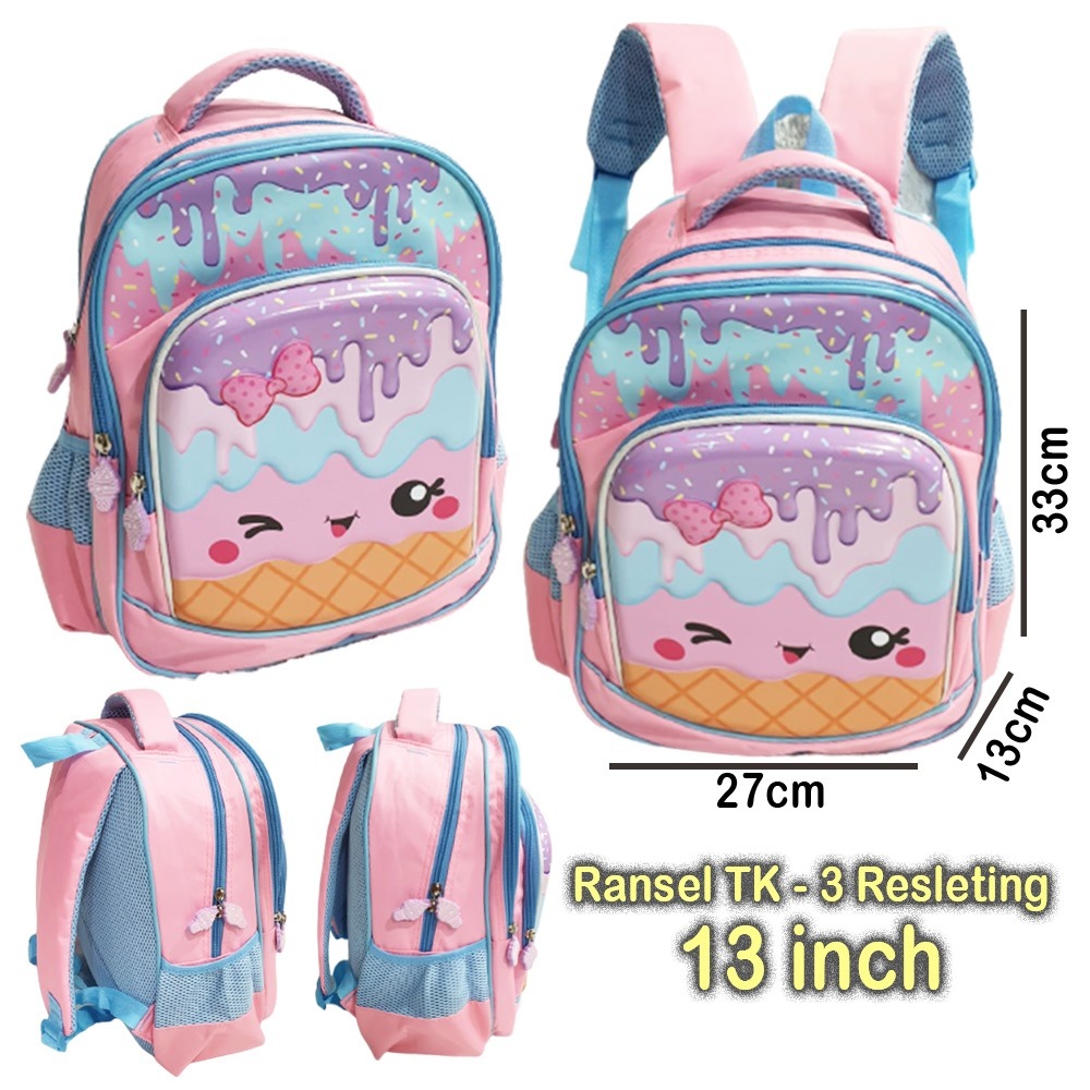 Tas Ransel Karakter import Korea 3 dimensi backpack sekolah F6P5 laki-laki polos Marvel Super Hero F