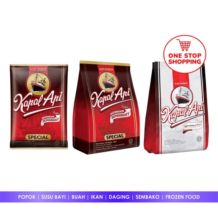 

Kopi Kapal Api Spesial 380gr / 150gr Merah & Silver