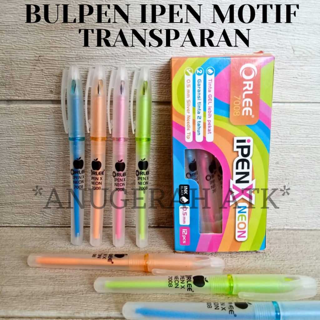 

Ballpoint Bolpen Pulpen Murah IPEN / I-PEN Transparan
