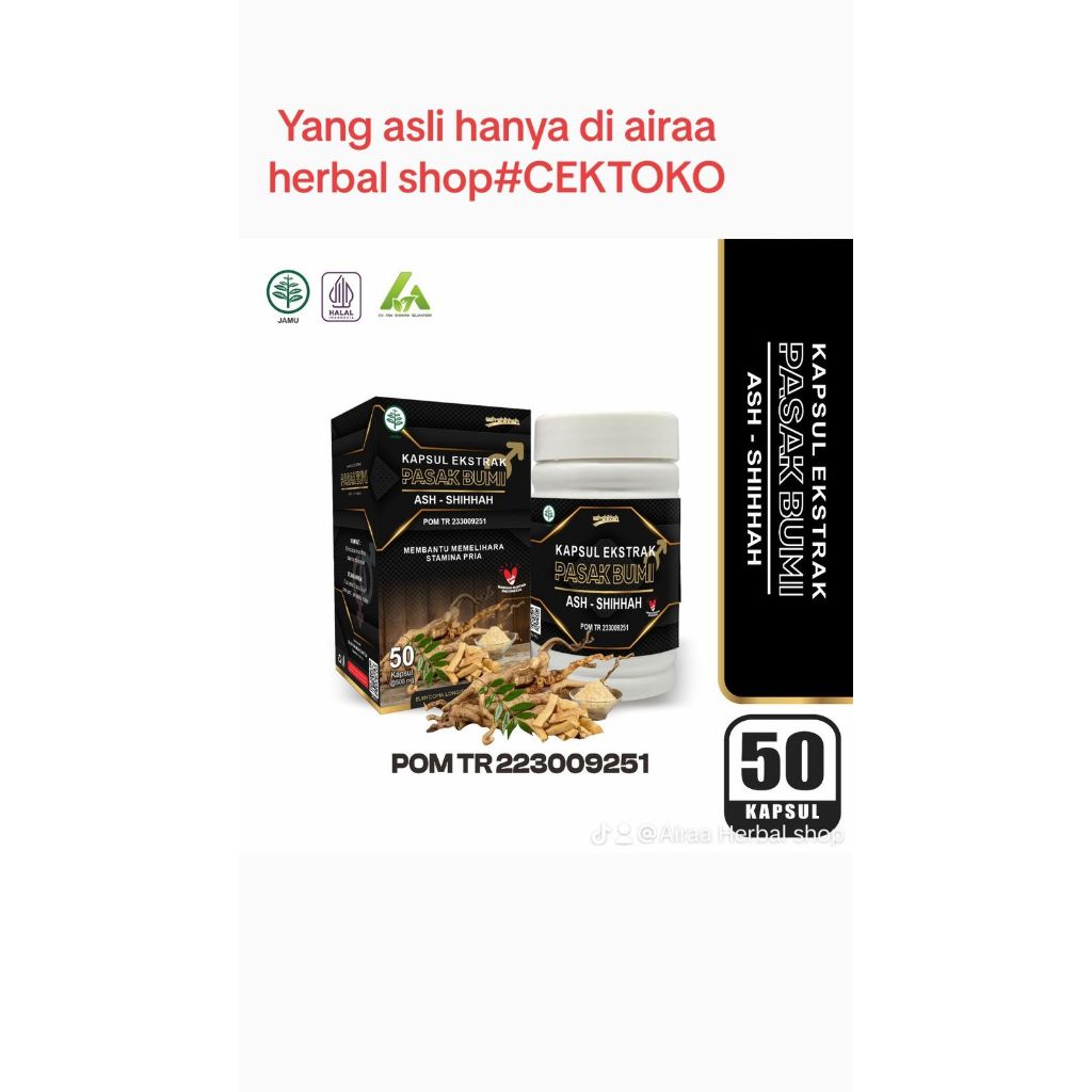 KAPSUL PASAK BUMI PLUS TOGA NUSANTARA / pasak bumi ashsihah / pasak bumi hitam