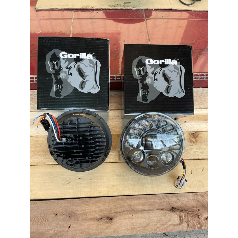 lampu daymaker 7 inch 19 led merk gorilla