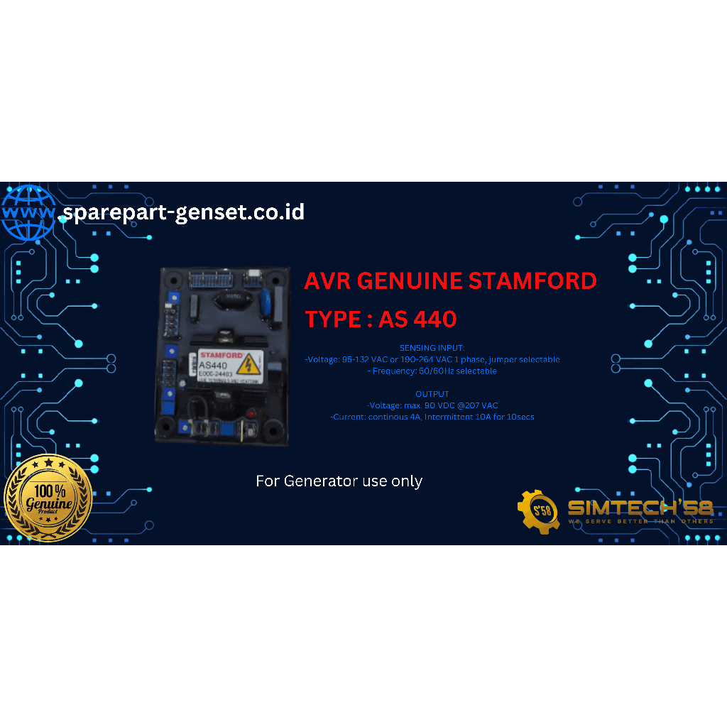 AVR GENUINE STAMFORD AS440