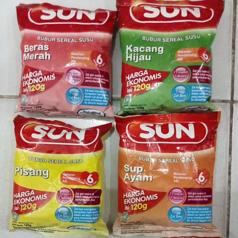 SUN BUBUR SEREAL SUSU 120GR SASET
