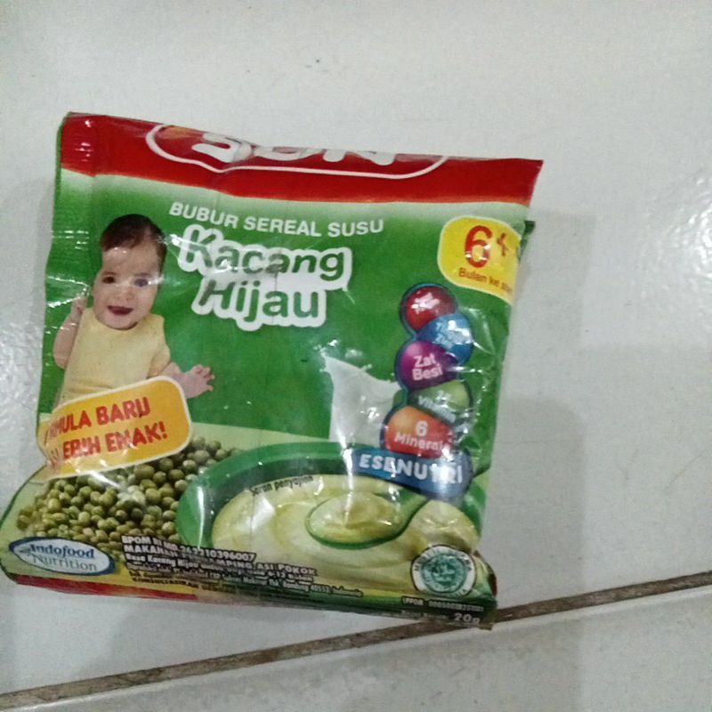 SUN 6+ BUBUR SEREAL SUSU SASET 4X20GR