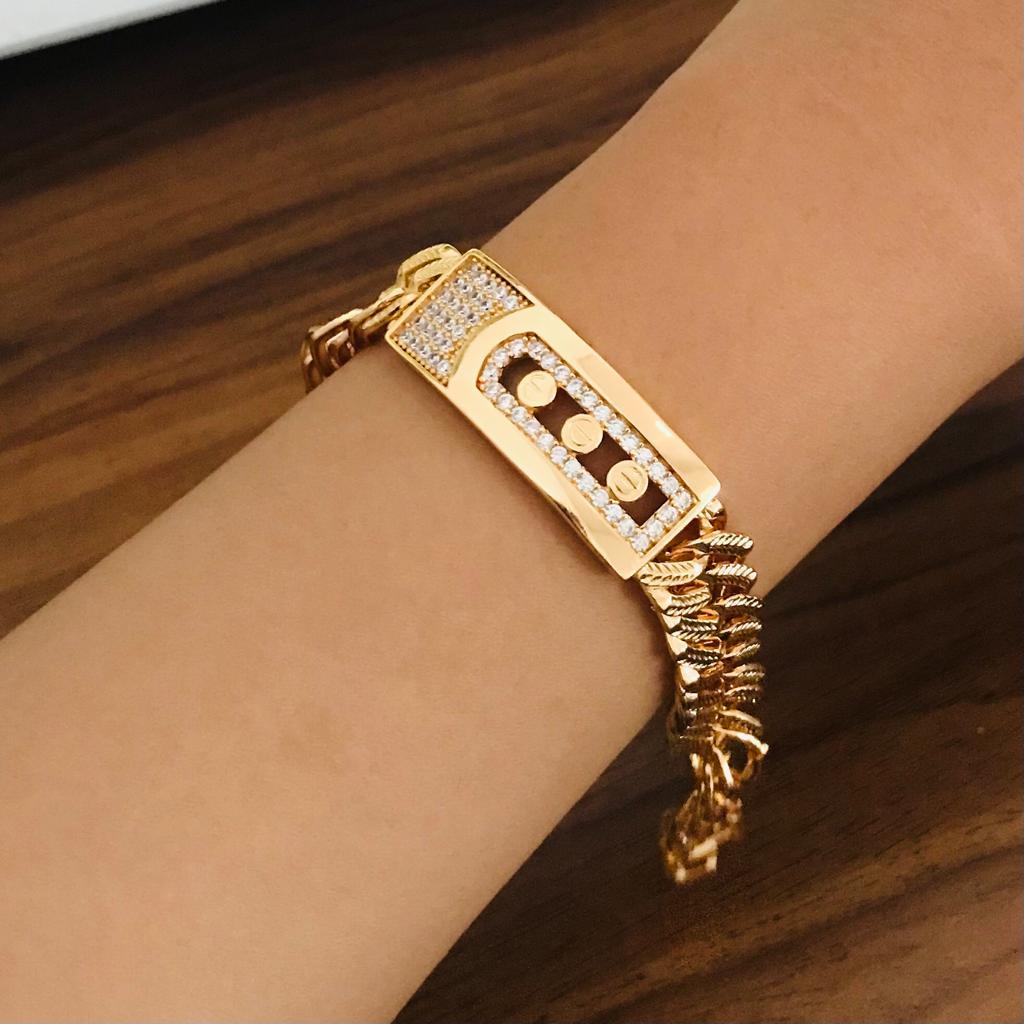 Gelang Tangan Xuping Gold Untuk Wanita Remaja & Dewasa Model Rantai Permata 515611