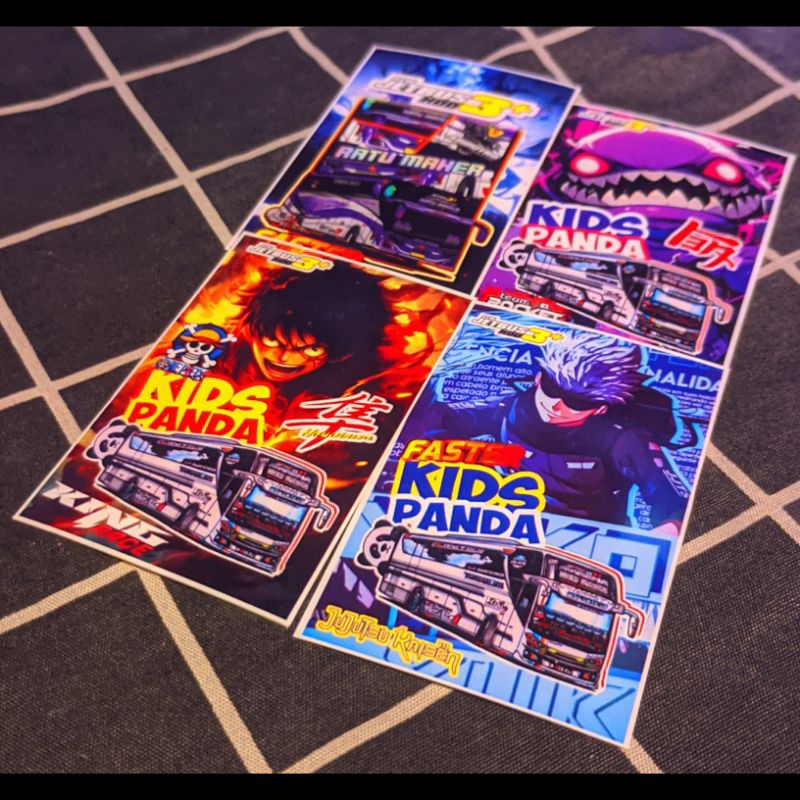 

Stiker Bus Paling Populer Desain Terbaru premium high quality 50 Stiker + Bonus keren