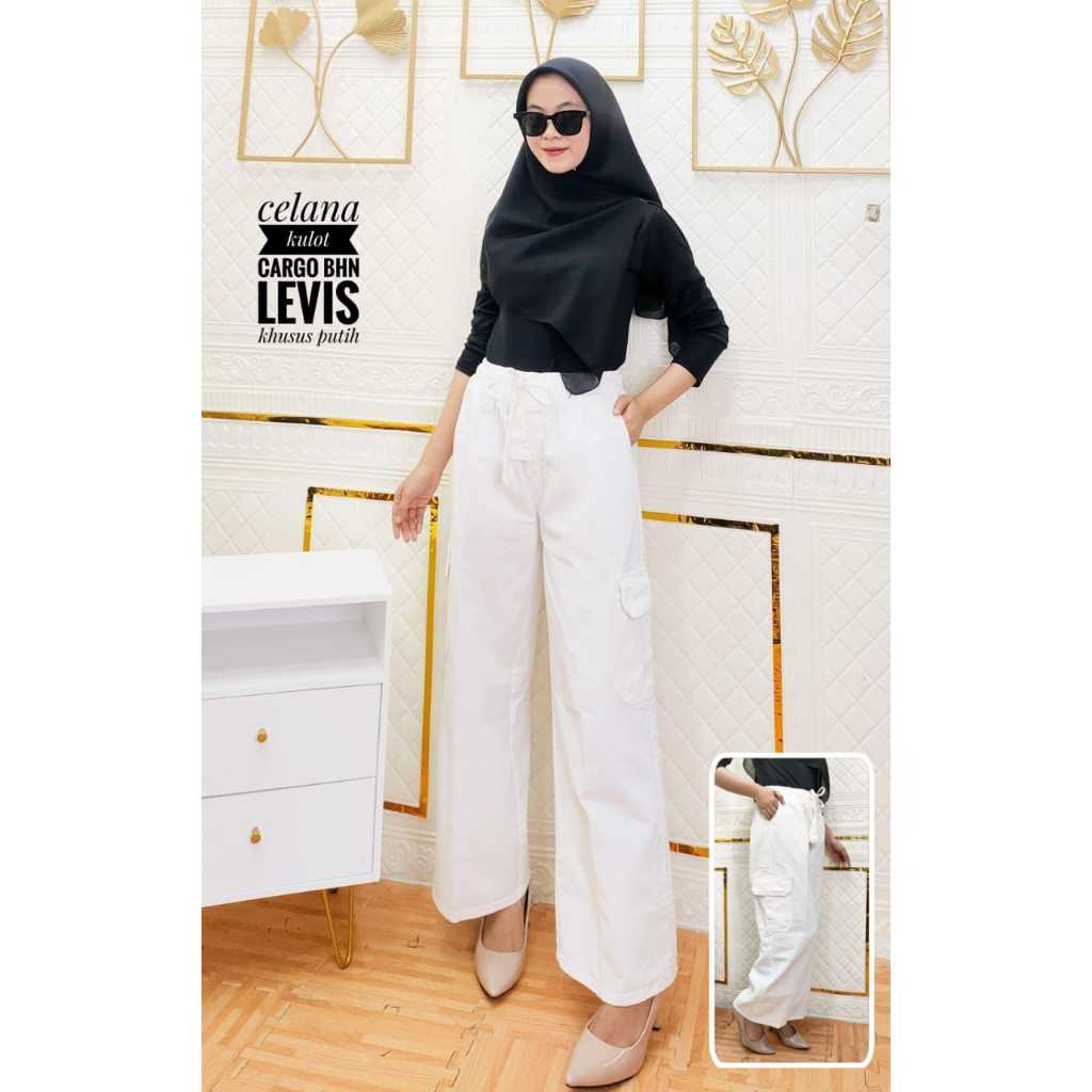 HIGHWAIST KULOT JEANS CELANA CARGO WANITA LOOSE // CELANA CARGO PANJANG // CARGO CELANA JEANS // CAR