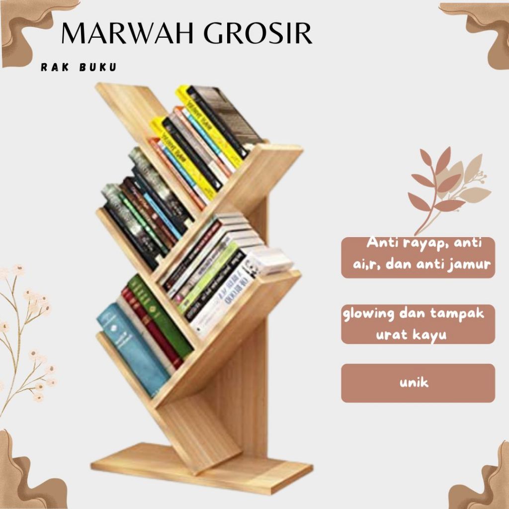 Terlaris Rak Buku Anak / Rak Buku MInimalis / Rak Buku Pohon