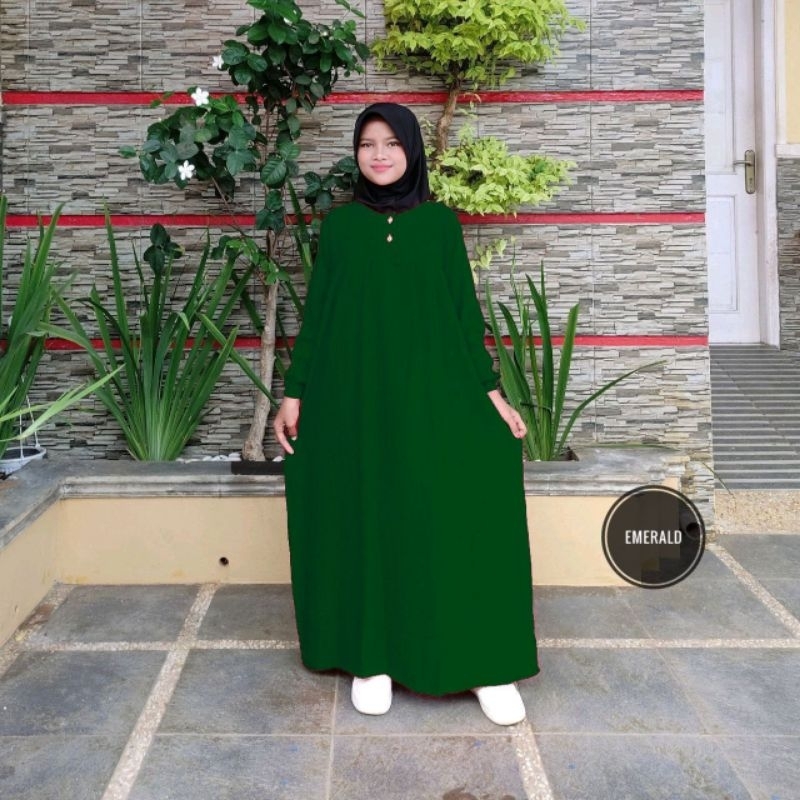 Gamis Anak Perempuan Umur 12 Tahun Item Polos Hitam Fanta 11 13 Terbaru 2022