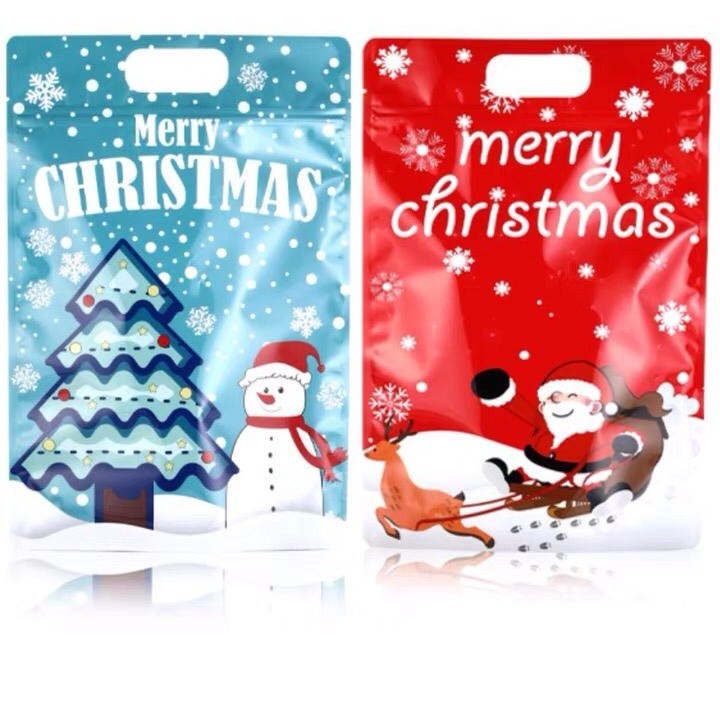 

DY PACK ZIPLOCK BAG CHRISTMAS SIZE BESAR 20X30 PLASTIK KLIP NATAL MEWAH ZP-N12