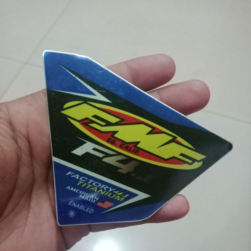 Emblem merek knalpot fmf f4