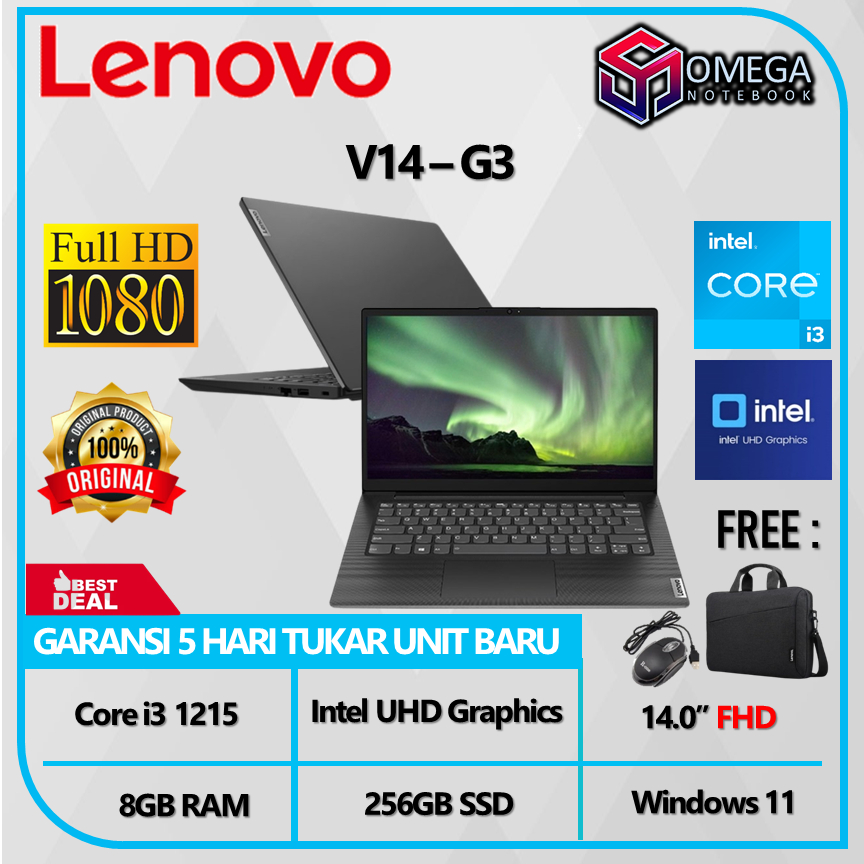 LAPTOP LENOVO V14 G3 i3 1215U 8GB 512GB SSD 14.0 FHD Windows 11