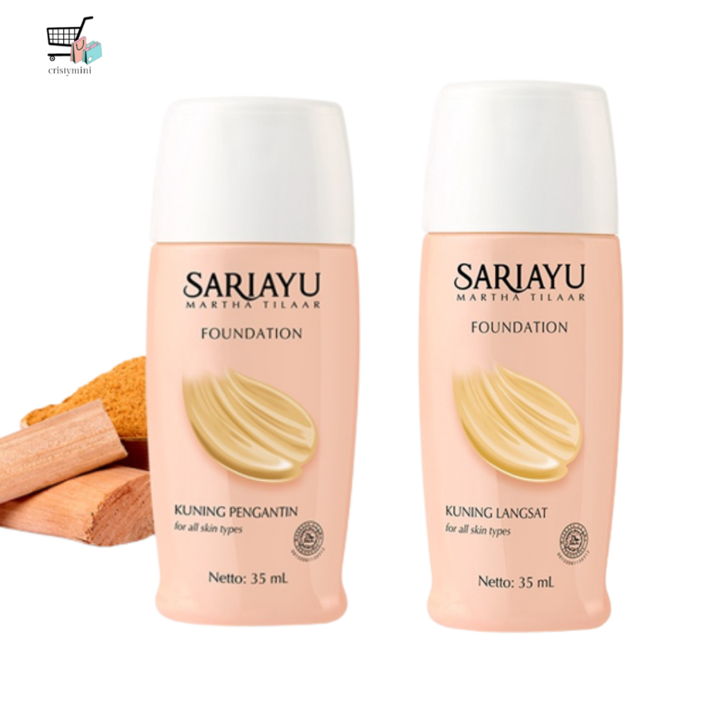 PROMO❗❗ SARIAYU FOUNDATION KUNING PENGANTIN -  KUNING LANGSAT 35ML / Sariayu Liquid Foundation (Alas