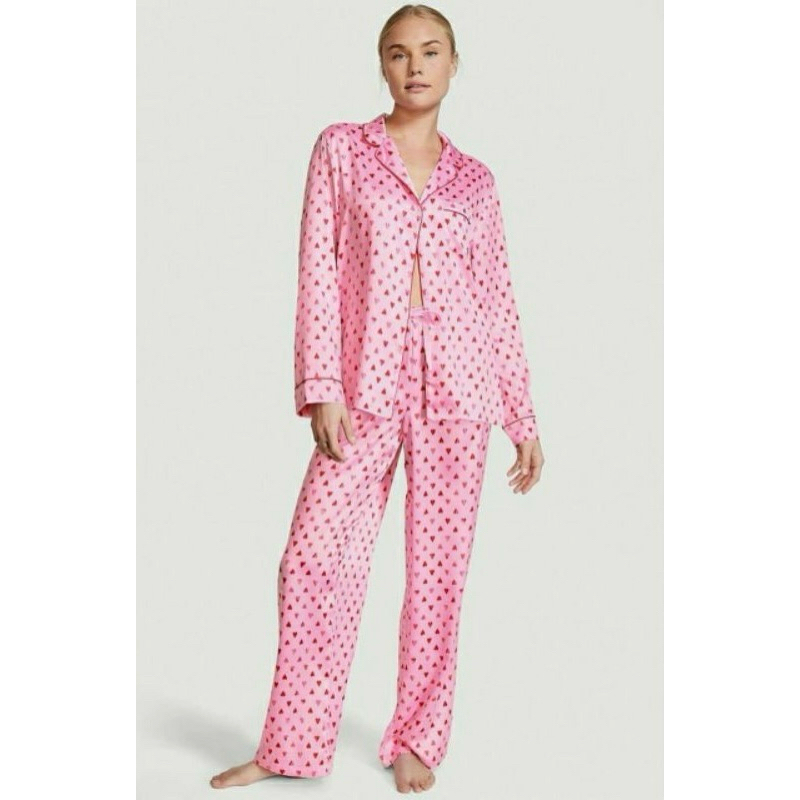 VICTORIA SECRET PAJAMAS SET PINK LOVE