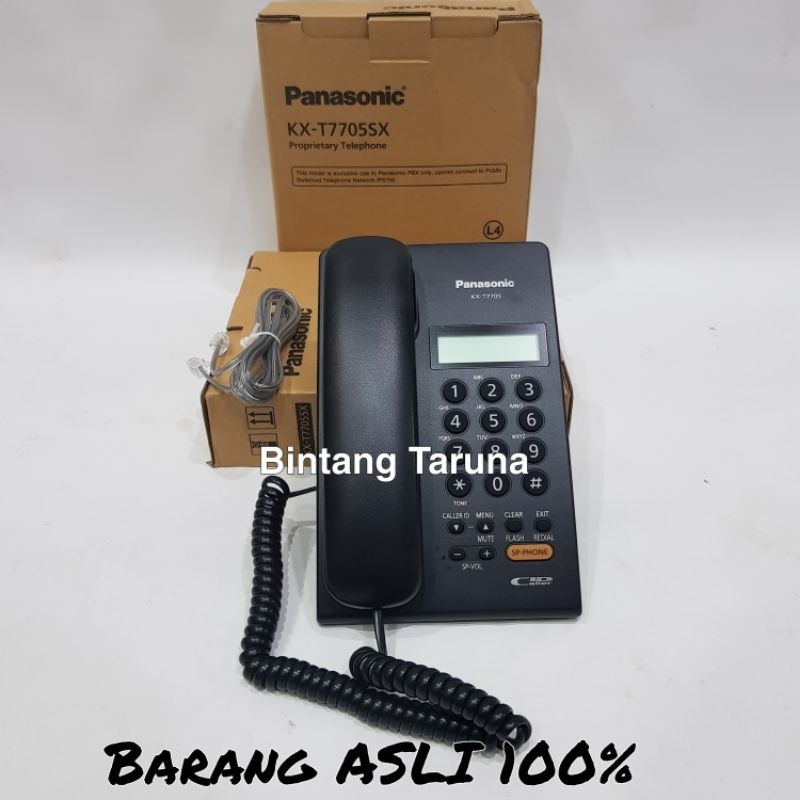 Telepon Kabel Panasonic KX-T7705 Telepon Panasonic T7705 (Hitam)