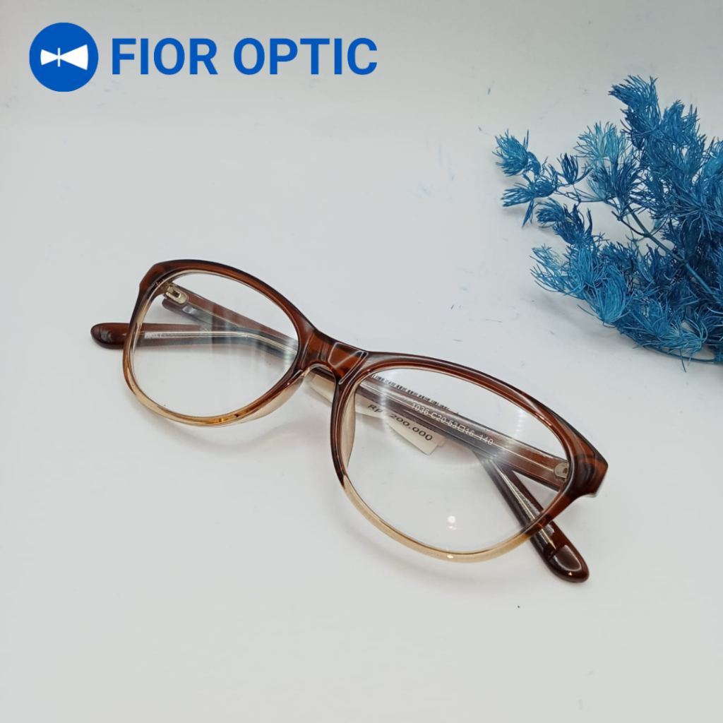 FIOR OPTIC - FRAME KACAMATA ITALY DESIGN 1036 LAKI LAKI PEREMPUAN (BISA LENSA ANTI RADIASI / ANTI UV