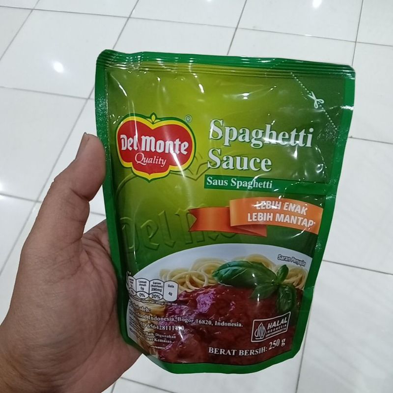 

Mahbubah - Del Monte 250 g Saus Spaghetti Refil