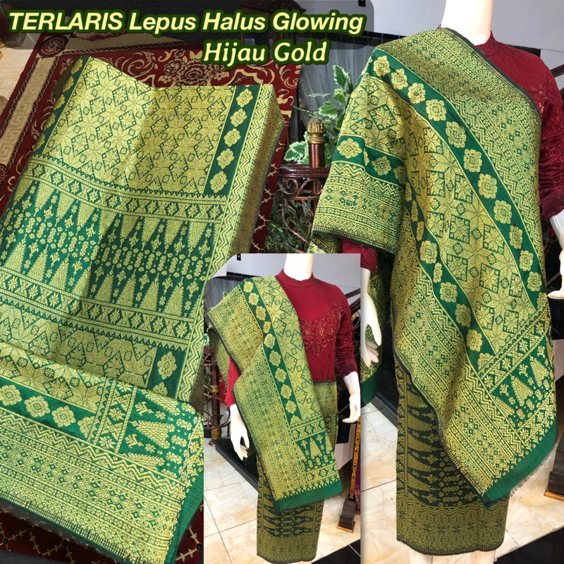 TERLARIS Songket Lepus Halus Glowing Warna Best Seller Rose Gold / Songket Tenun Palembang asli Tenu
