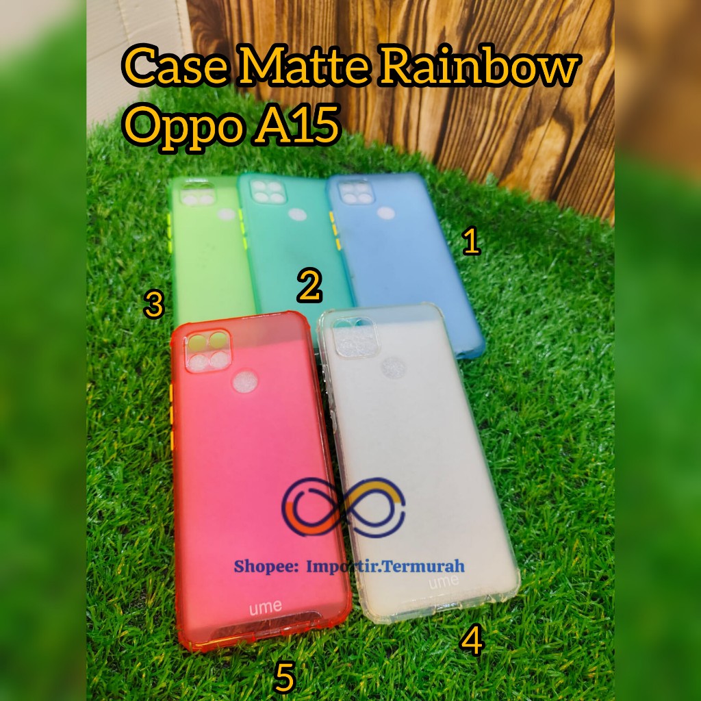 CASE OPPO A15 SILICON WARNAWARNI GAMBAR KOREA