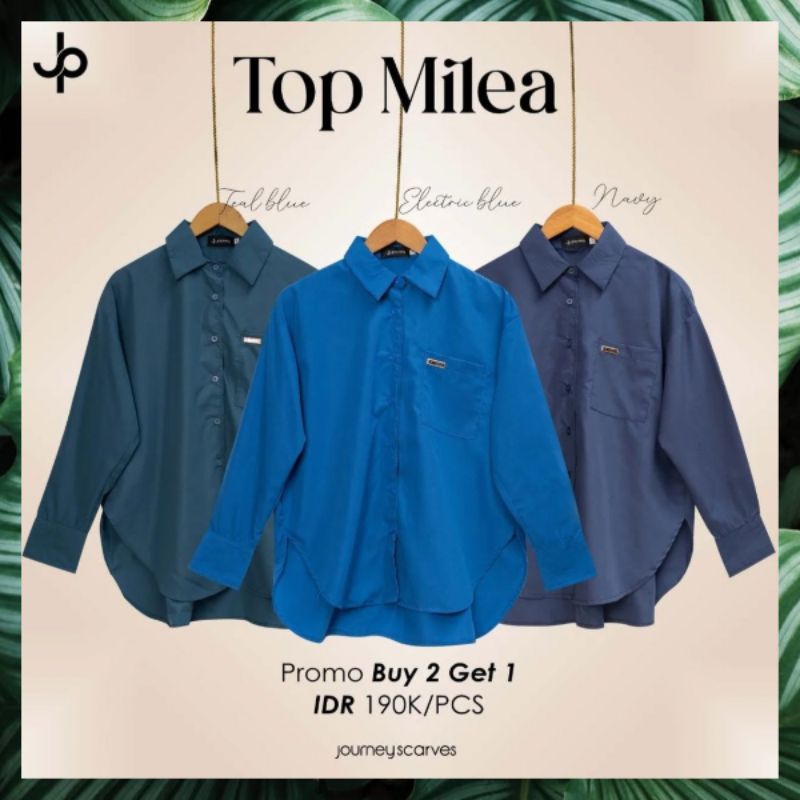 TOP MILEA SALE BY JOURNEY SCARVES BLOUSE WANITA KEMEJA WANITA JP