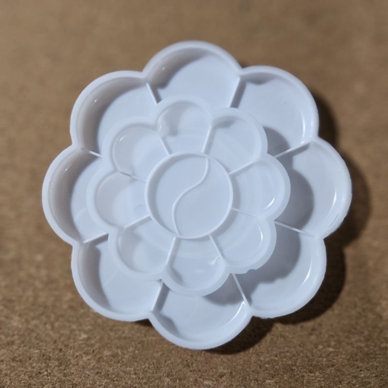 

Palet Lukis Piring Cat Air Sakura Tempat Cat Kembang Satuan Murah Putih - Pcs