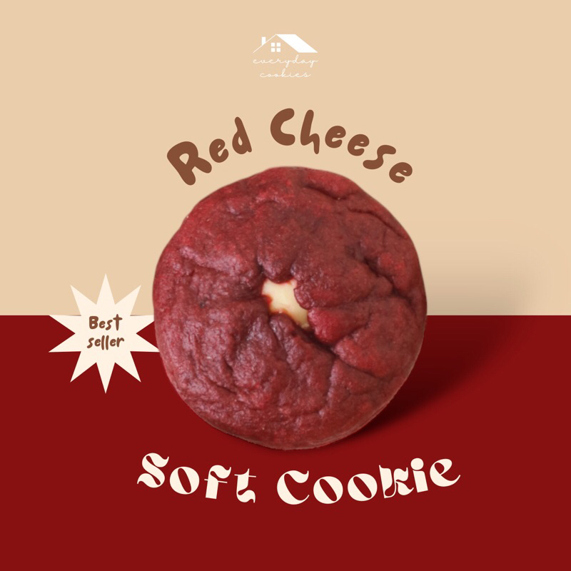 

Giant Soft Baked Cookie - RED VELVET CHEESE COOKIE