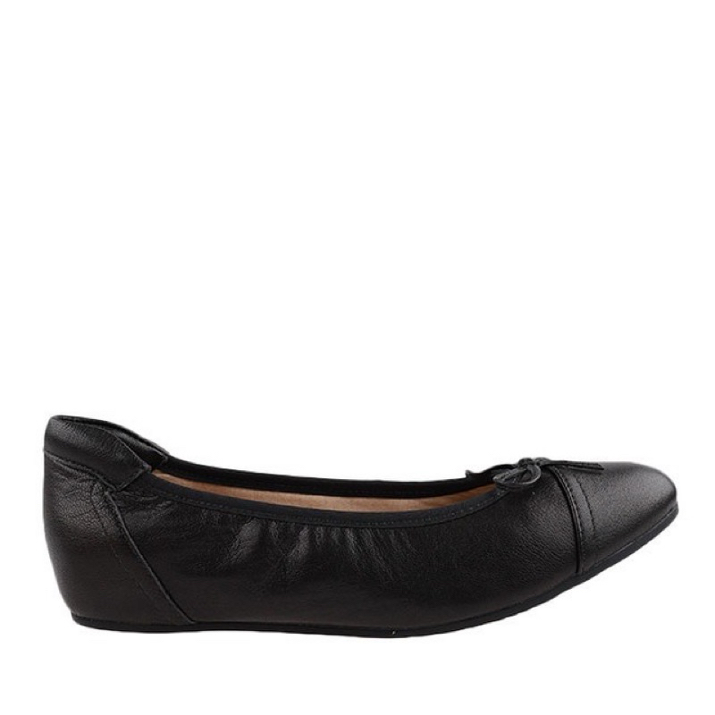 PSPGN.CO | ORIGINAL BRANDED OBERMAIN OW40008BK SEPATU KULIT WANITA FLAT PANSUS SLIP ON FORMAL SUPER 