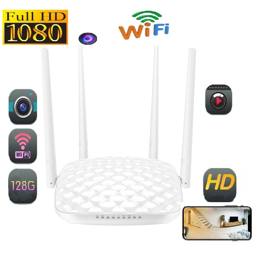 Tenda Router Wifi Spy Hidden Camera 4K