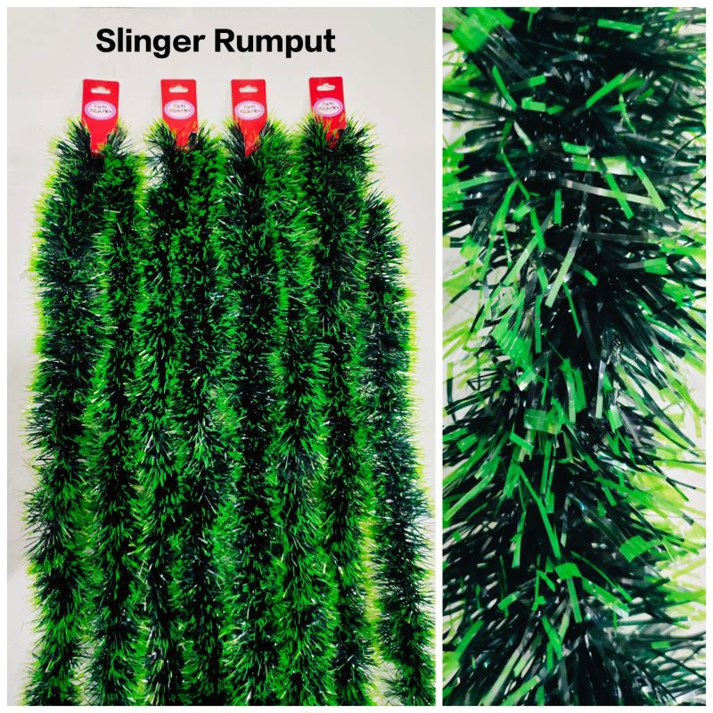 Slinger Rumput, Tinsel Rumput Rumbai, Hiasan Natal