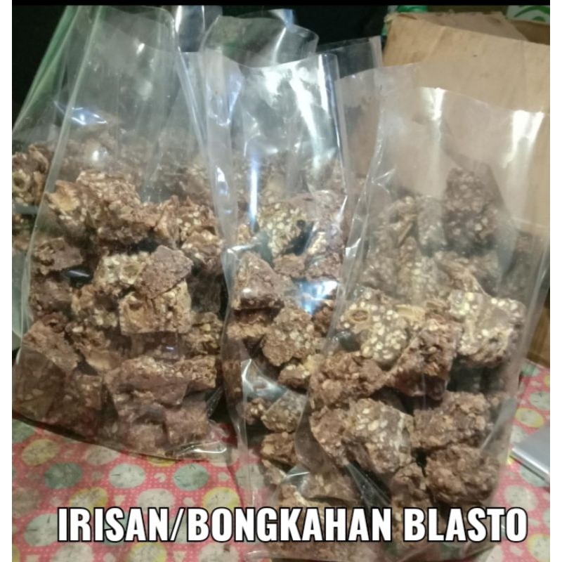 

irisan/bongkahan coklat blasto