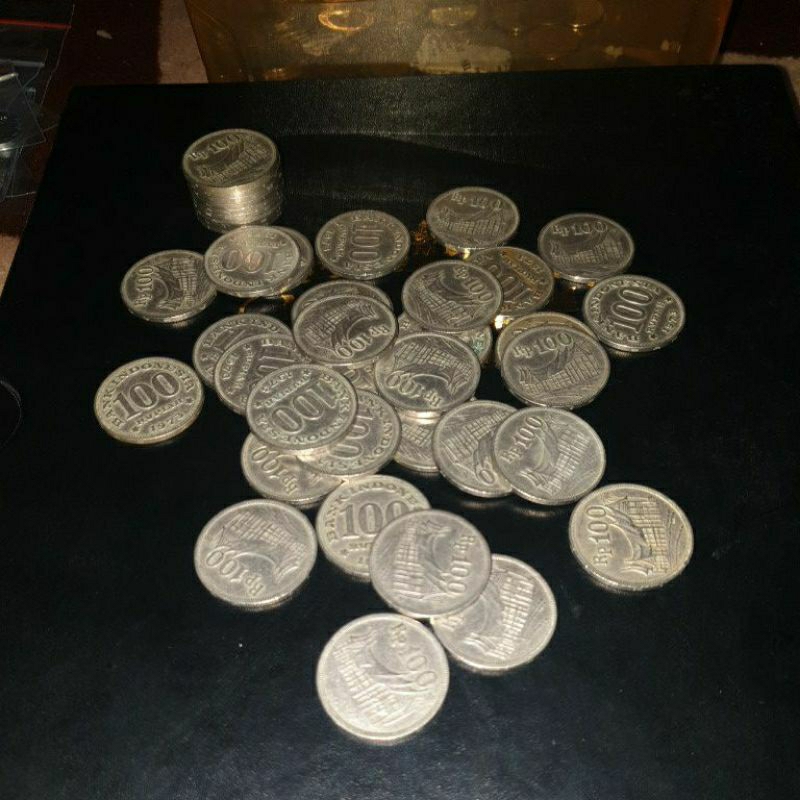 Uang Koin Kuno Pecahan 100 Rumah Gadang (Tebal)