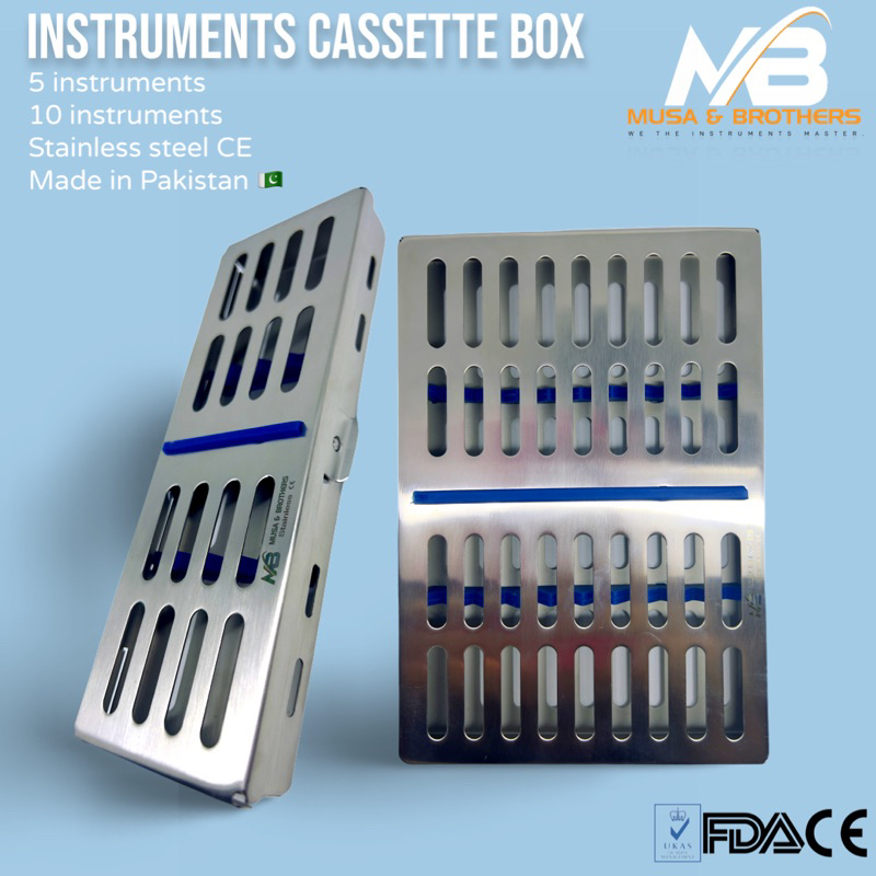 MB Instruments cassette box/ autoclave sterilization cassette Musa & Brothers Alkes