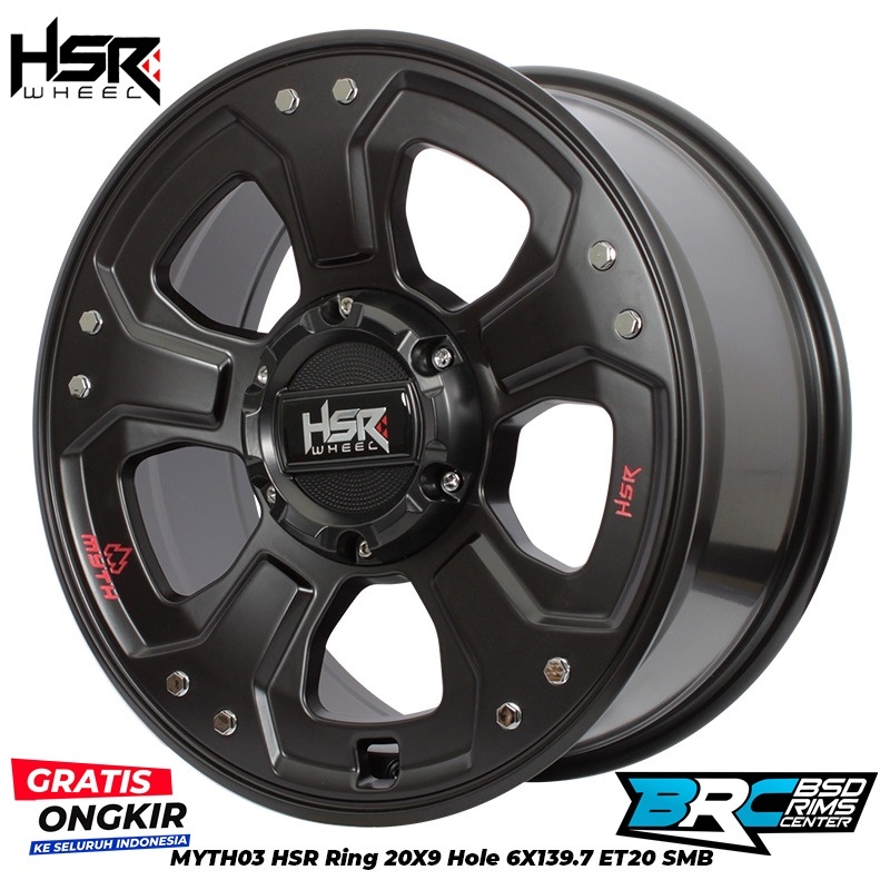 VELG MOBIL PAZERO FORTUNER HUMMER EVEREST TRITON MYTH03 HSR R20X9 H6X139,7 ET20 SMB