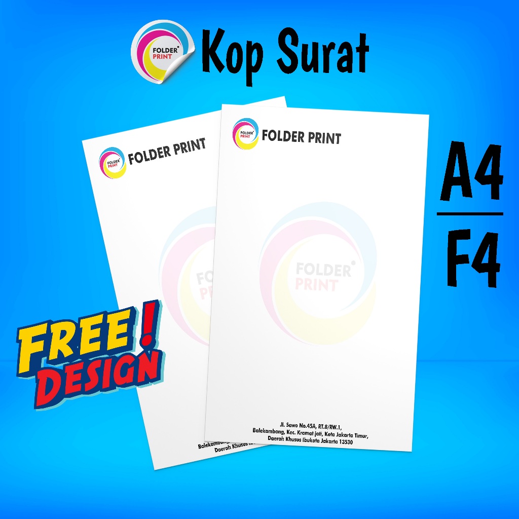 

Cetak Kop Surat F4 A4 Full Color