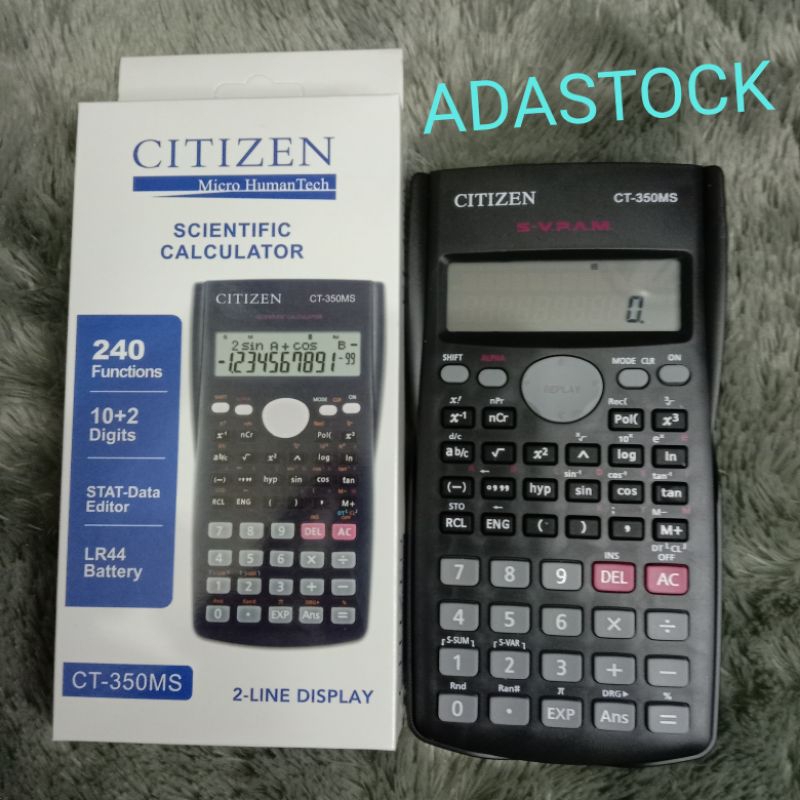 

kalkulator scientific kalkulator ilmiah citizen 12 digit ct 350ms