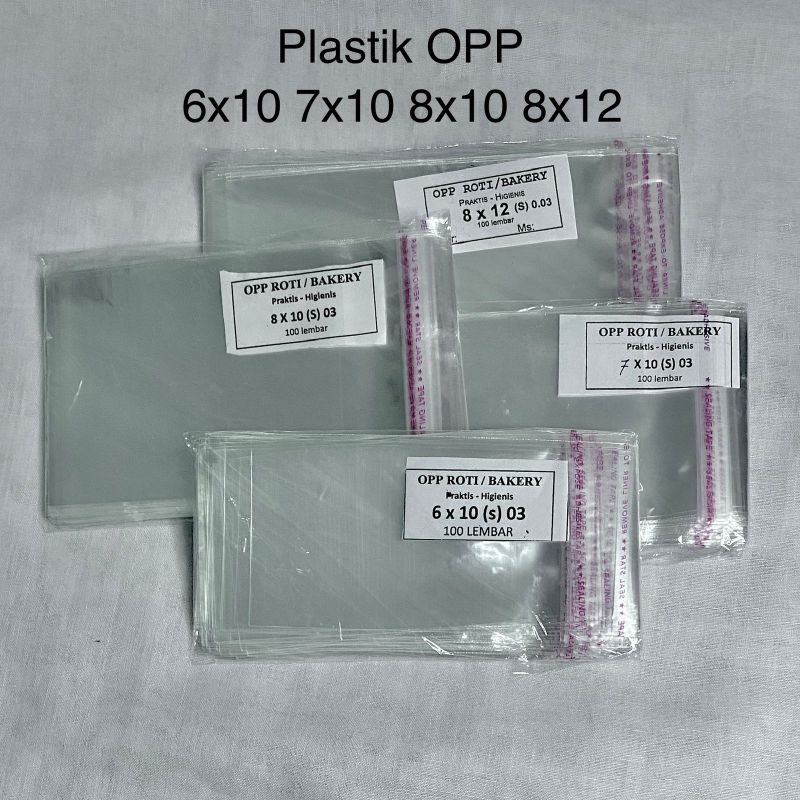 Plastik OPP Seal Lem 6x10 7x10 8x10 8x12