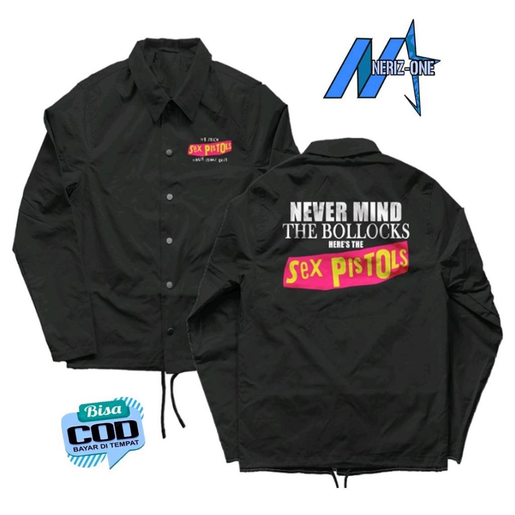 COACH JACKET BAND SEXPISTOLS | JACKET WINDBREAKER SExPISTOLS WATERPROOF PRIA WANITA BAHAN PARASUT