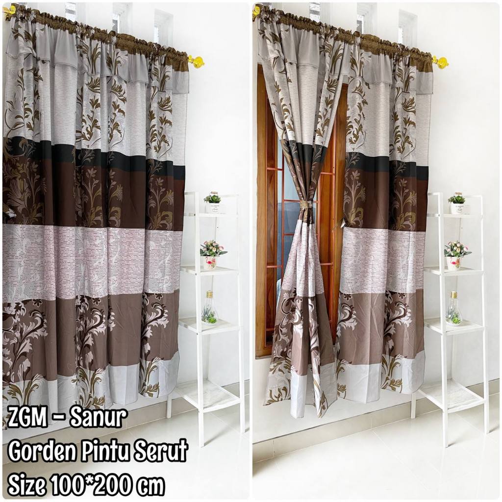 Gorden Serut Pintu Dan Jendela Paling Murah Bahan Katun Motif Batik Sultan Best Seller Sannur