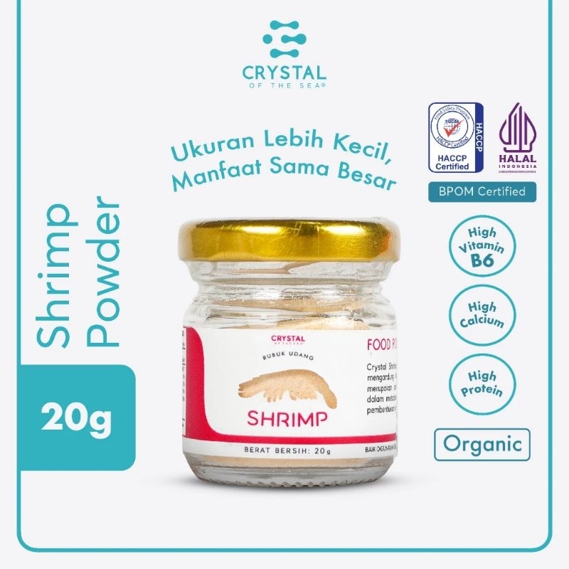 

Crystal of the sea Shrimp Food Powder = Bubuk Udang Rebon 20gr