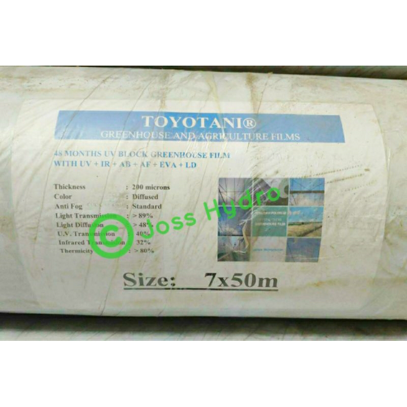 Plastik UV Toyotani Lebar 7 Meter - Meteran