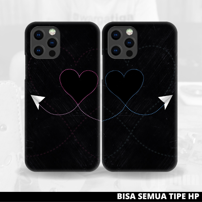 BOSCASING - Premium Casing Case Couple LDR Aesthetic Lucu All Type Iphone Samsung Realme Oppo Vivo X