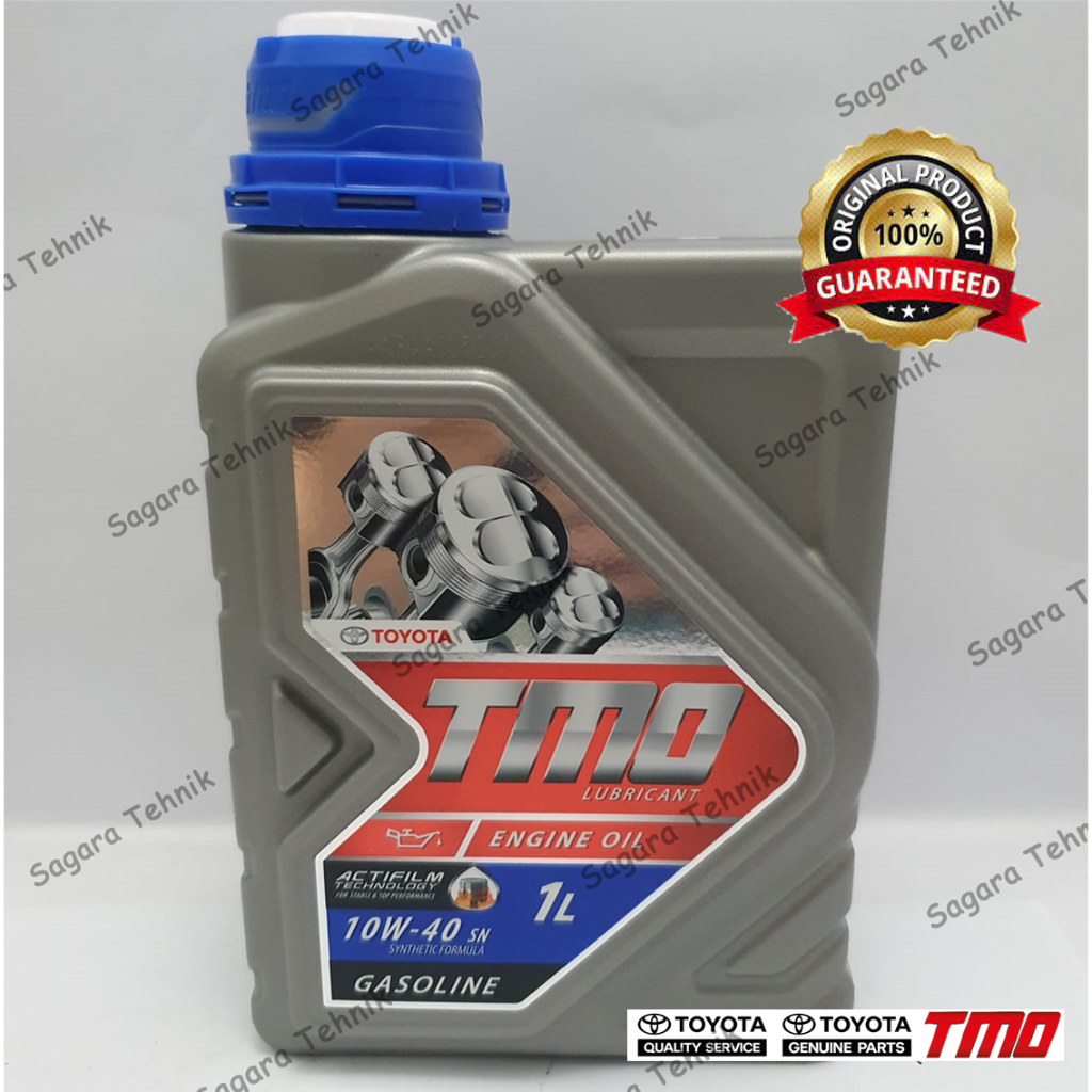 Oli Mesin Mobil TMO TOYOTA 10W-40 1 Liter Bensin Biru 1Liter 1L 10W40 10W 40  Full Sintetik