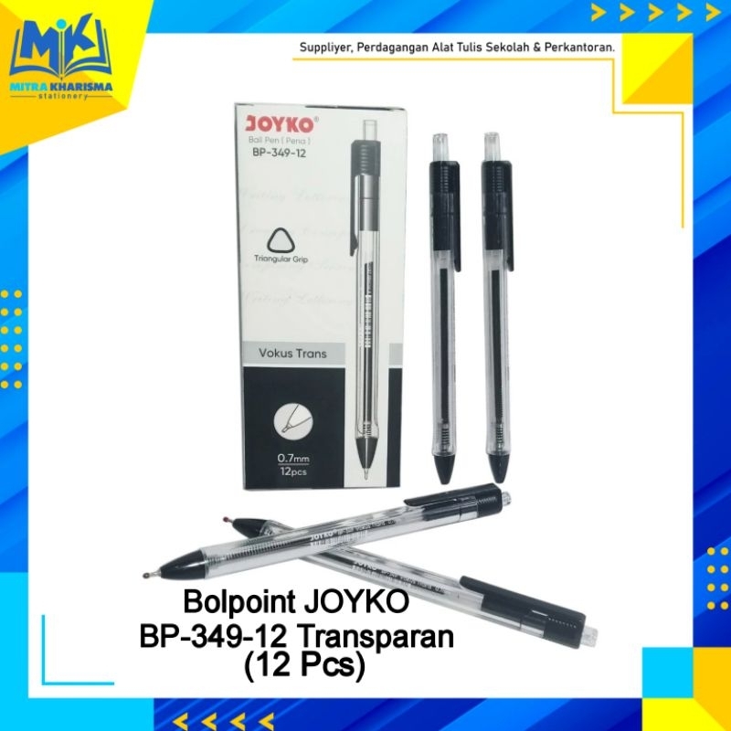 

Bolpoint Cetit/ Retractable -- Vocus Transparan 12 Pcs Original