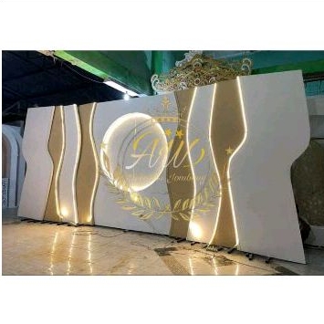 paket dekorasi terbaru, fullset dekorasi triplek, backdrop papan terbaru, fullset pelaminan papan