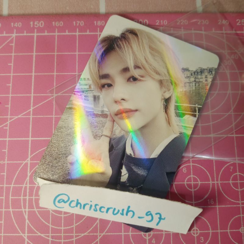 PC POB MS Makestar 5 Star Hyunjin Hologram Photocard Benefit Stray Kids Official